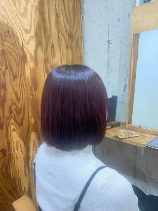 ショート カラー ブリーチカラーと、髪 質改善。HARUKAのヘアスタイル