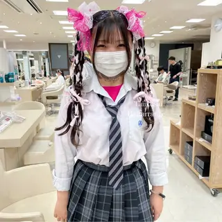 セミロング ヘアアレンジ 🍒KIKUCHI KANAE🍒のヘアスタイル