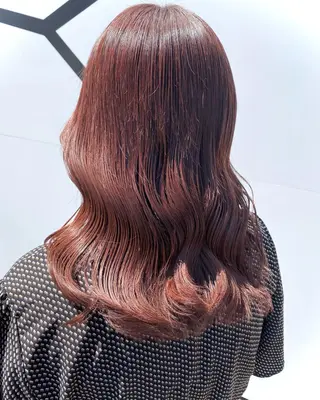 セミロング カラー ヘアアレンジ 💘韓国カラー💘 クルミのヘアスタイル