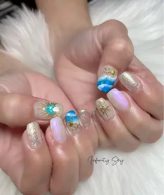 ネイル infinity skyのネイルデザイン