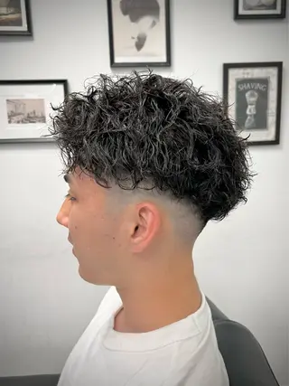 ミディアム メンズ スカイシープレイス所属・金田 和大のヘアスタイル