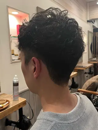 パーマ メンズ ふ くのヘアスタイル