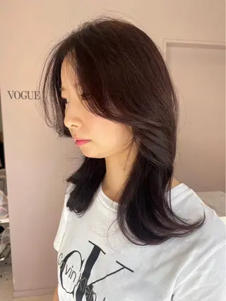 セミロング 💎曲がる縮毛矯正 の神💎/大曽根のヘアスタイル