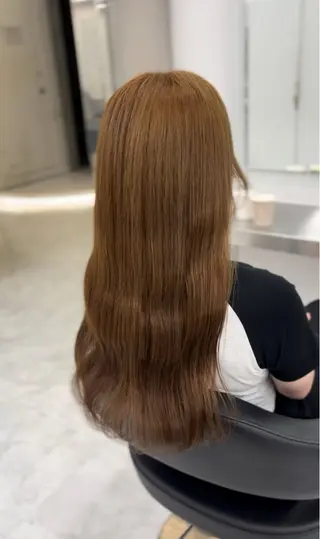 ロング カラー ヘアアレンジ 🫧🎀うる艶暖色 🏹Nanako🎀のヘアスタイル