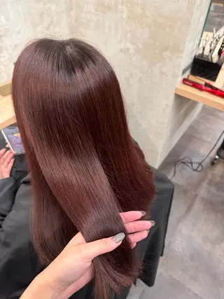 セミロング カラー 坂元 姫夏のヘアスタイル