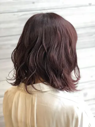 ミディアム カラー 縮毛矯正・髪質改善 人気No1🩶北島のヘアスタイル