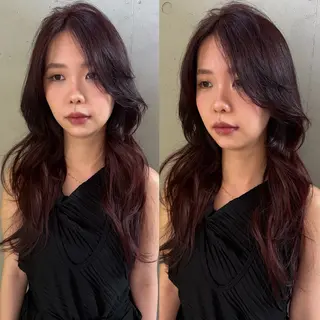 ロング カラー 表参道/レイヤー/暖 色/Ｗカラー/小春のヘアスタイル