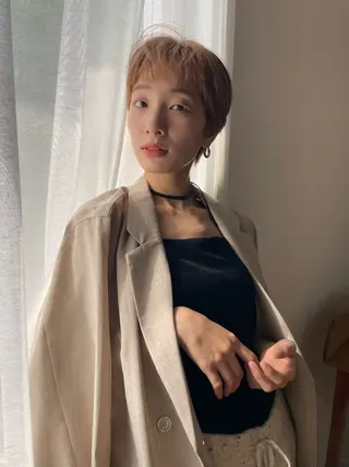 ショート カラー 髪質改善カラー🪡✨ レイヤー/ rinaのヘアスタイル