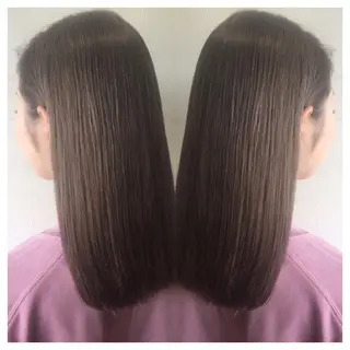 セミロング カラー 髪質改善/痛ませ ないカラー/西村航大のヘアスタイル