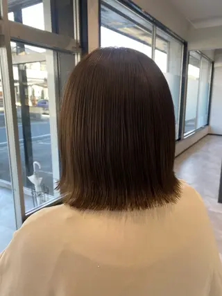 ミディアム JILL    hair所属・maki💖 ボブ/縮毛矯正のヘアスタイル