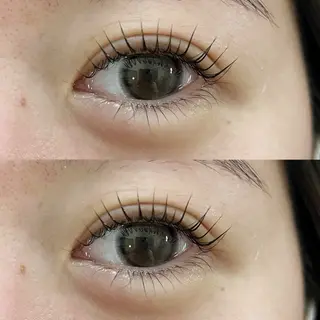 マツエク・マツパ ブリーチなしカラー ダブルカラーエクステのヘアスタイル