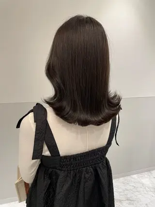 ミディアム カラー GPIP 近藤沙樹のヘアスタイル