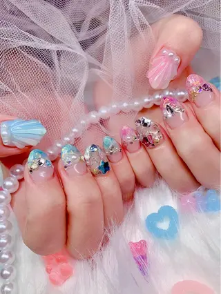 ネイル シェアサロンLei.g(レイジー)所属・3Dアートネイル💗 都築レナのネイルデザイン