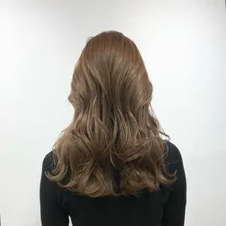 ロング カラー ヘアアレンジ キヨミ 韓国レイヤーカットのヘアスタイル