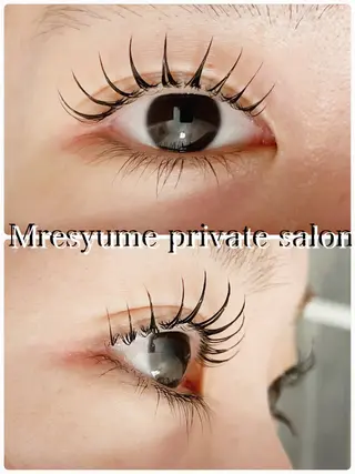マツエク・マツパ Mresyume MAYUのマツエク・マツパデザイン