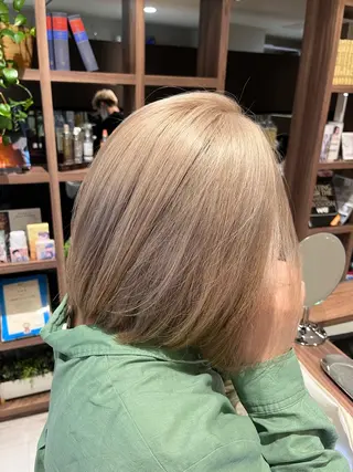 ミディアム カラー dogstar小林諒 レイヤー/パーマのヘアスタイル