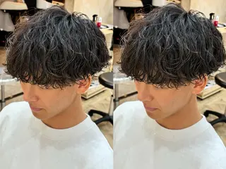 ショート パーマ メンズ パーマ職人DAIKI ツイスパ/波巻きのヘアスタイル