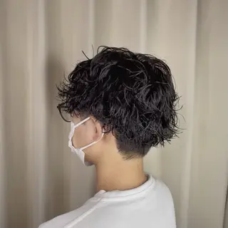 パーマ メンズ かなざわ みかのヘアスタイル