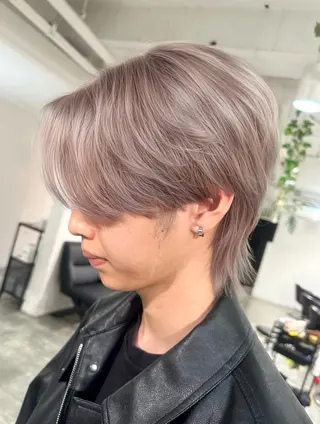 ショート カラー メンズ 【バレイヤージュ】 kentoのヘアスタイル