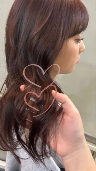 ロング カラー 髪質改善 / 透明感 カラー / 冨成のヘアスタイル