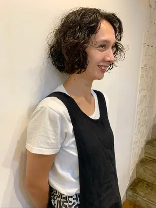 ミディアム パーマ 【takk】 ナカヤママサヨシのヘアスタイル