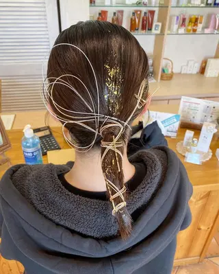 ミディアム ヘアアレンジ 荒木 ひろかのヘアスタイル