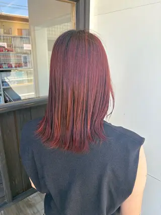 カラー 松田 遥香のヘアスタイル