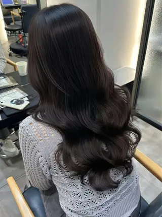 ロング 韓国風パーマ/ 韓国ヘア/大森千寛のヘアスタイル