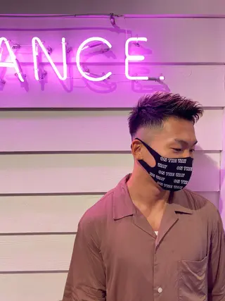 ショート カラー メンズ AVANCE.難波 店長 松元のヘアスタイル