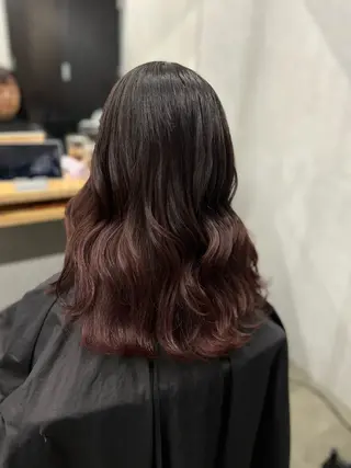 セミロング カラー N/デザインカラー 🌿ナギのヘアスタイル