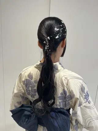 ロング 透明感color ˚✧₊amuのヘアスタイル