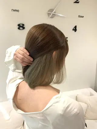 ミディアム カラー 松吉 純平のヘアスタイル