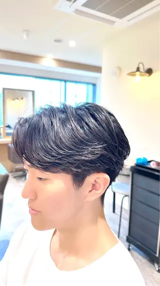 パーマ メンズ 【メンズパーマ】比嘉 啓人のヘアスタイル