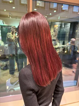 セミロング カラー ゆい/パーマ/レイヤ ー/似合わせカラーのヘアスタイル