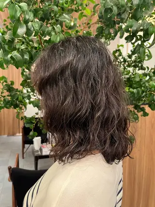 ミディアム パーマ 門崎未依/レイヤー/ メンズカット🪿🌼のヘアスタイル