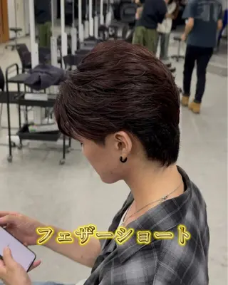 ヘアアレンジ メンズ フェザー🐺韓国 スタイル🇰🇷友輔のヘアスタイル