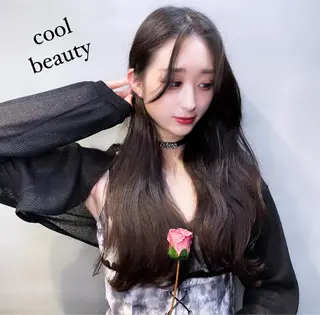 ロング ブリーチなし透明感カ ラー×韓国ヘア♡ヒデのヘアスタイル