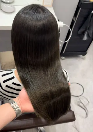 ロング 髪質改善×縮毛矯正 Core 片山健太のヘアスタイル