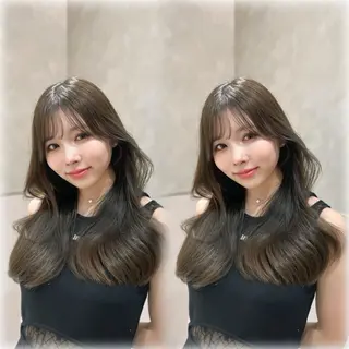 ロング カラー ✨韓国風レイヤー/ 透明感カラー🩶りくのヘアスタイル