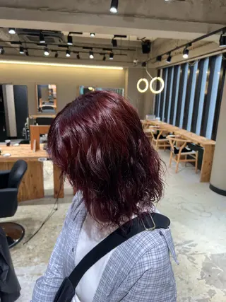 ミディアム カラー 💖梅田レイヤー💖 副店長Tsubasaのヘアスタイル