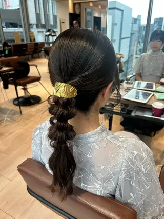 ヘアアレンジ 🎀大竹美侑/顔まわ りカット/レイヤーのヘアスタイル