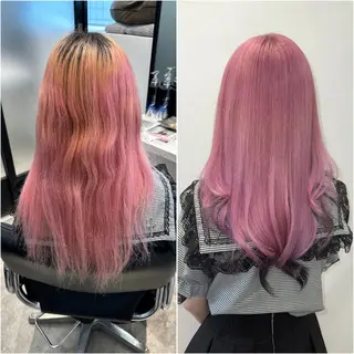 ロング カラー 艶髪ハイトーン ちひろ🌙+.°のヘアスタイル