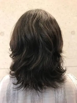 セミロング パーマ 石橋遼統 /ショートボブのヘアスタイル