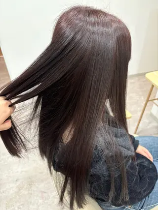 ロング カラー 松田 遥香のヘアスタイル