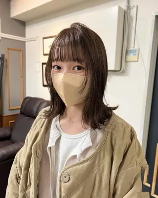 ミディアム カラー まろやか透明感カラー ♡MANAのヘアスタイル