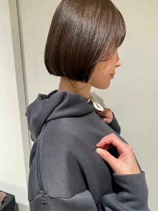 カラー 🫒🫒ブリーチなし 艶カラー🫒ヤマシロのヘアスタイル