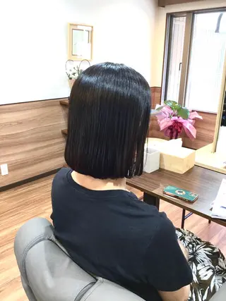 ミディアム Annon プライベートサロンのヘアスタイル