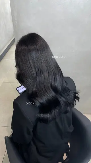 カラー offwhite Nano🪩🧡のヘアスタイル