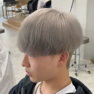 ショート カラー メンズ メンズパーマ/ 新潟駅/佐藤裕のヘアスタイル