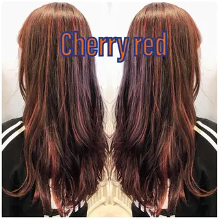 ロング カラー ハイライト/ブリーチ バレイヤージュ関佳祐のヘアスタイル